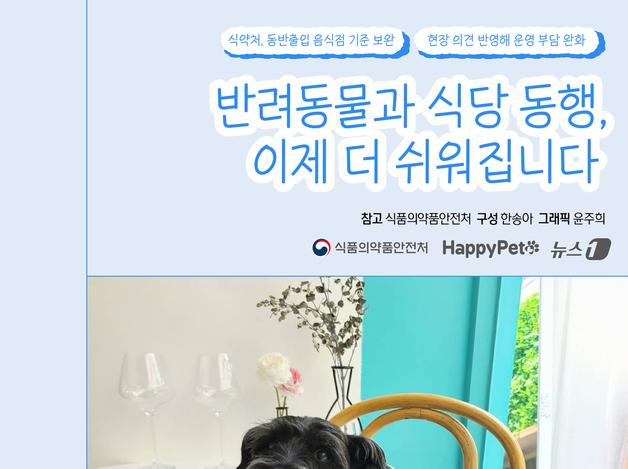 "반려동물과 식당 동행, 이제 더 쉬워집니다"