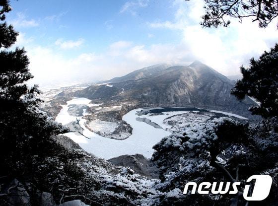 산막이옛길 한반도 지형.&#40;자료사진&#41;/뉴스1