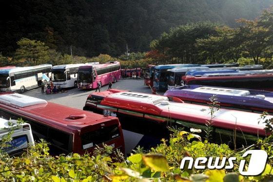 설악산 관광버스 자료사진. 사진은 이해를 돕기 위한 것으로 기사내용과 직접관련 없음. ⓒ News1