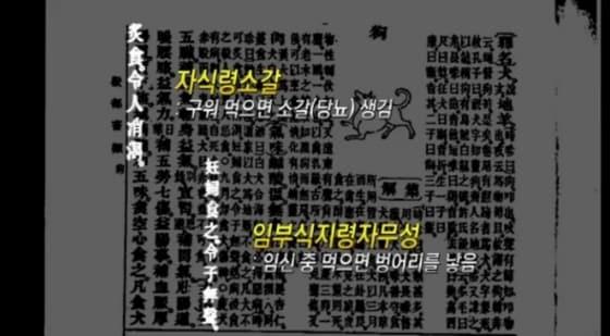 중국 명나라 이시진&#40;1518~1593&#41;은 의서 &#39;본초강목&#39;에서 개고기의 역효과에 대해 저술했다.&#40;사진 채널A 이영돈PD논리로 풀다 캡처&#41;ⓒ News1