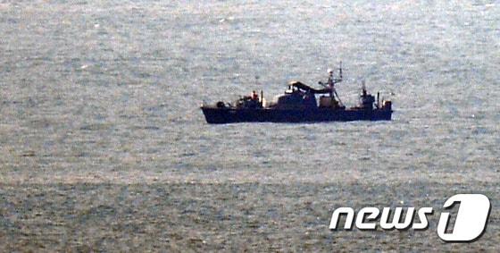 북한 선박. /뉴스1 ⓒ News1 민경석 기자