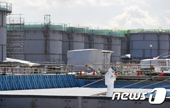 일본 후쿠시마 제1원자력발전소의 방사성 오염수 저장탱크&#40;자료사진&#41; ⓒ AFP=뉴스1