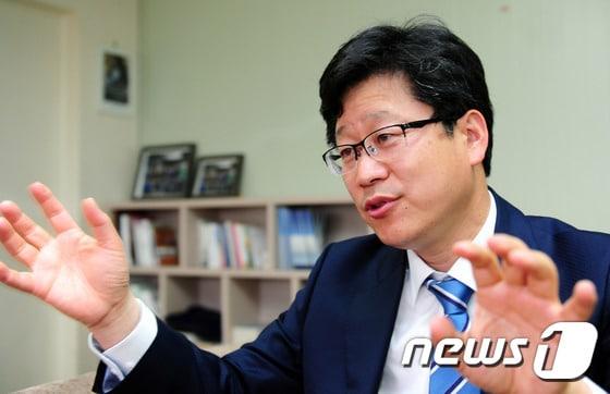 안호영 더불어민주당  국회의원이 뉴스1 전북본부에서 인터뷰를 하고 있다./뉴스1 ⓒ News1DB 문요한 기자