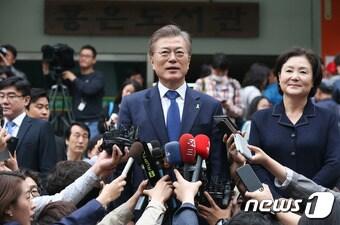 문재인 대통령 당선인/뉴스1 ⓒ News1 허경 기자