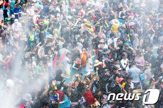 정남진장흥물축제./뉴스1 ⓒ News1