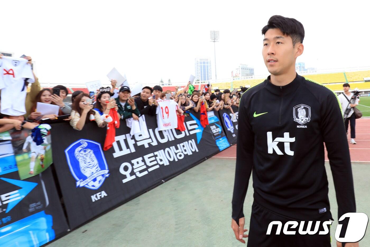 대한민국 축구 국가대표팀의 손흥민&#40;토트넘&#41;. ⓒ News1 문요한 기자