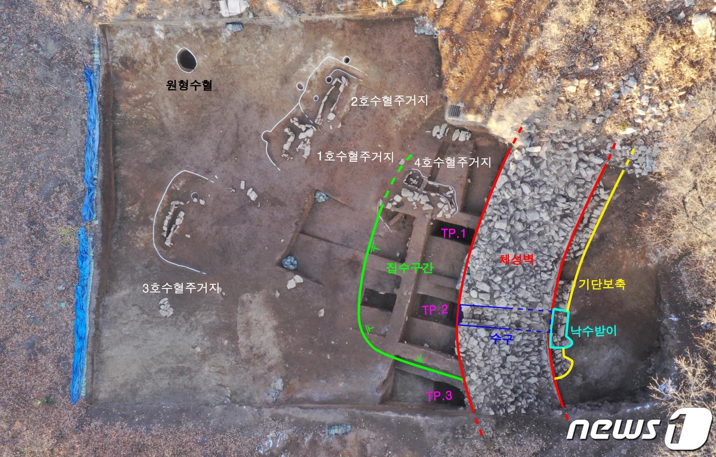 할미산성 유구 배치도.&#40;용인시 제공&#41;  