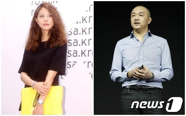 박지윤&#40;왼쪽&#41;과 조수용 대표 ⓒ 뉴스1