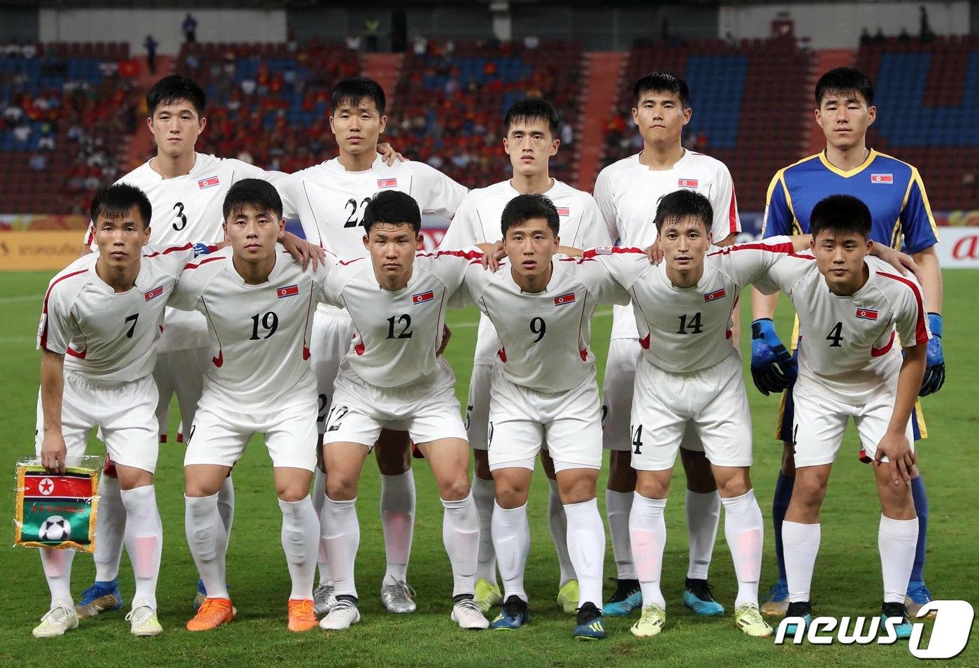 북한 U-23 축구대표팀 선발 선수들/뉴스1 ⓒ News1 민경석 기자