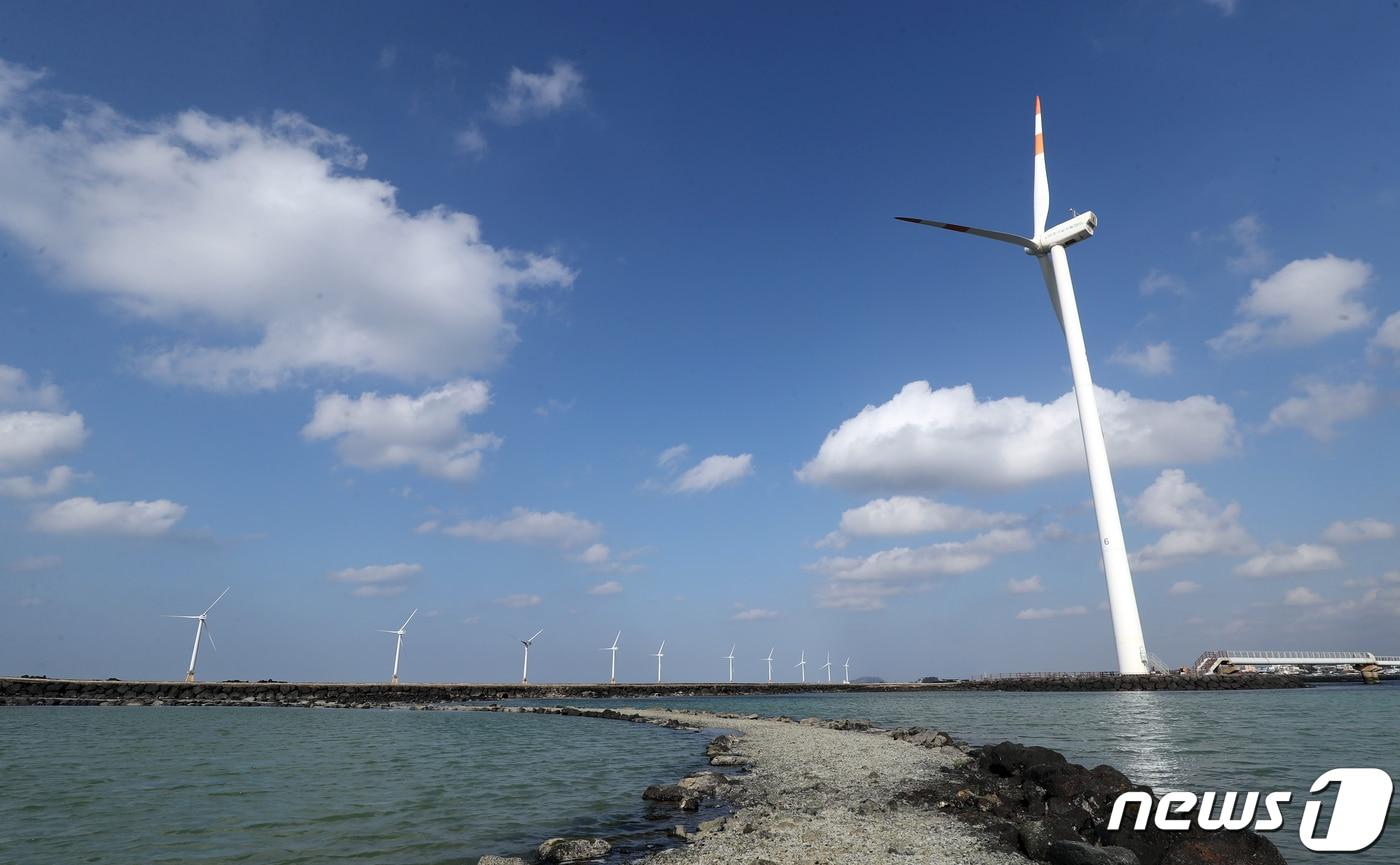 제주 해상풍력발전기&#40;자료사진&#41;ⓒ News1 오현지 기자