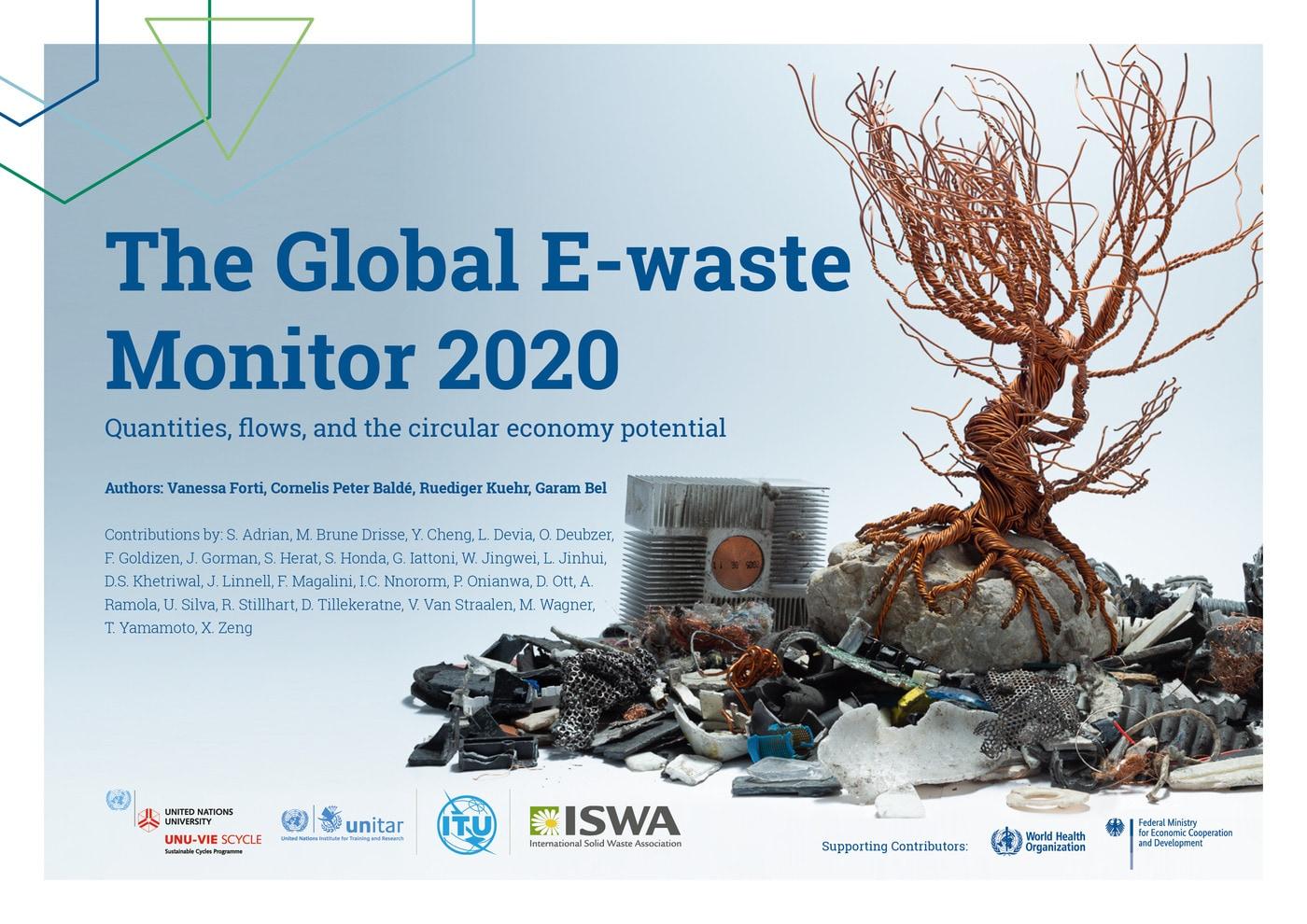 &#39;THE GLOBAL E-WASTE MONITOR 2020&#39; 보고서 표지 &#40;UNITED NATIONS UNIVERSITY / ITU / UNITAR 제공&#41; 2020.07.02 / 뉴스1