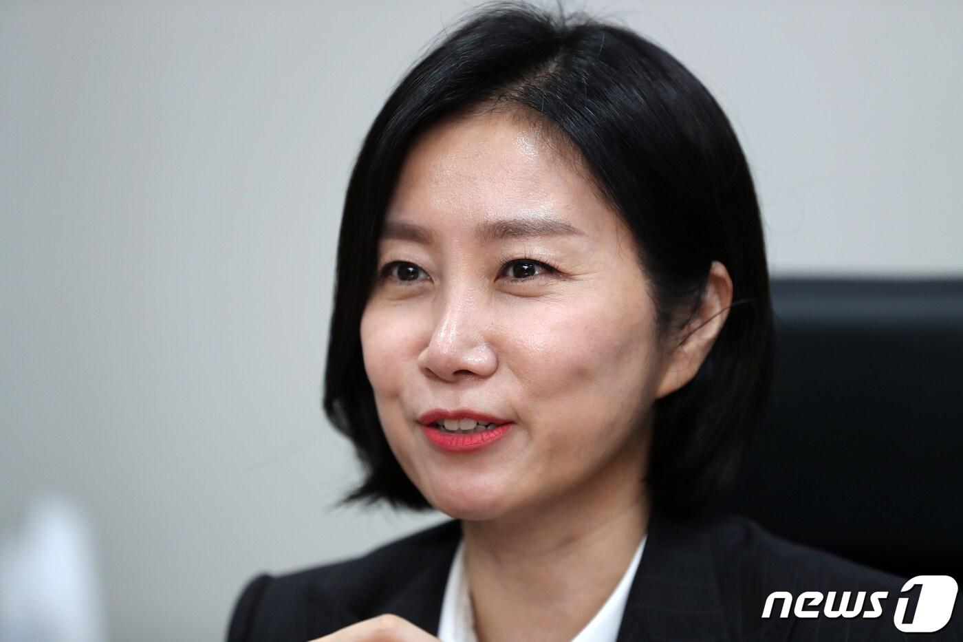 허은아 미래통합당 의원이 23일 서울 여의도 국회의원회관에서 뉴스1과 인터뷰하고 있다. ⓒ News1 구윤성 기자