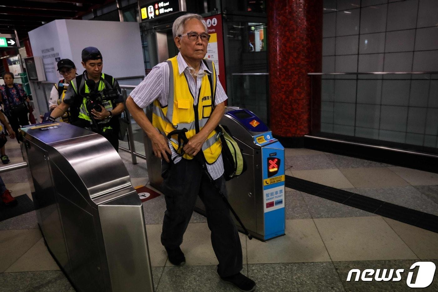 홍콩 전철 MTR의 모습. ⓒ AFP=뉴스1