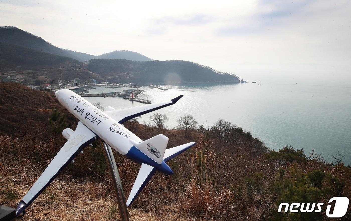 21일 오후 부산 강서구 가덕도 대항전망대에서 바라본 가덕신공항 건설추진 예정지. 2021.1.21/뉴스1 ⓒ News1 여주연 기자