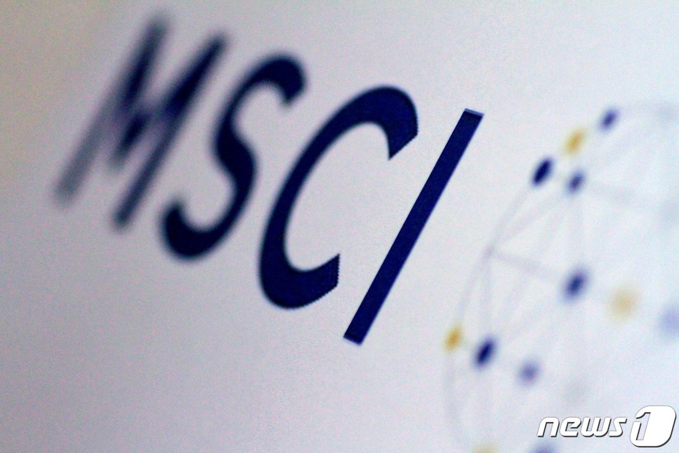 FILE PHOTO: The MSCI logo is seen in this June 20, 2017 illustration photo. REUTERS/Thomas White/Illustration/File Photo