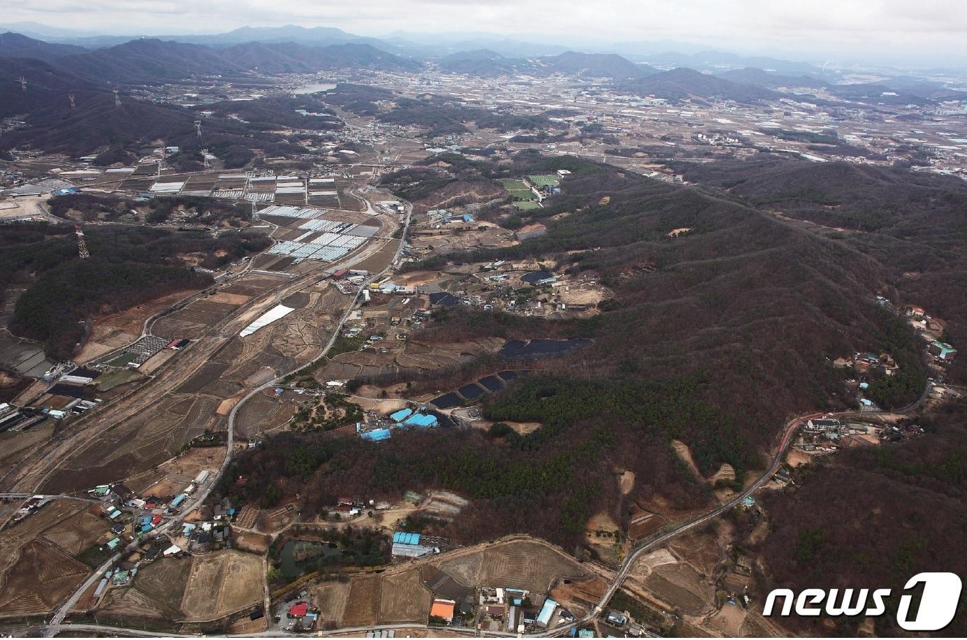 용인 반도체 클러스터 일반산업단지 조성 지구.  ⓒ News1 김평석 기자