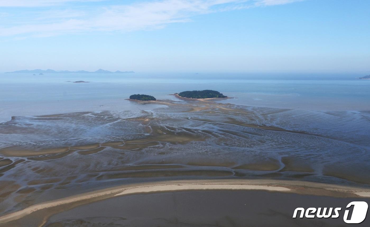 세계자연유산 고창갯벌&#40;쉐니어와 대죽도&#41;.ⓒ 뉴스1