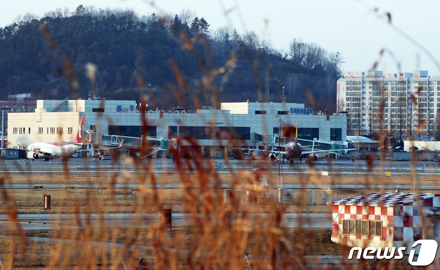 광주 광산구 신촌동에 있는 광주공항 전경. 2021.2.2/뉴스1 ⓒ News1 박준배 기자