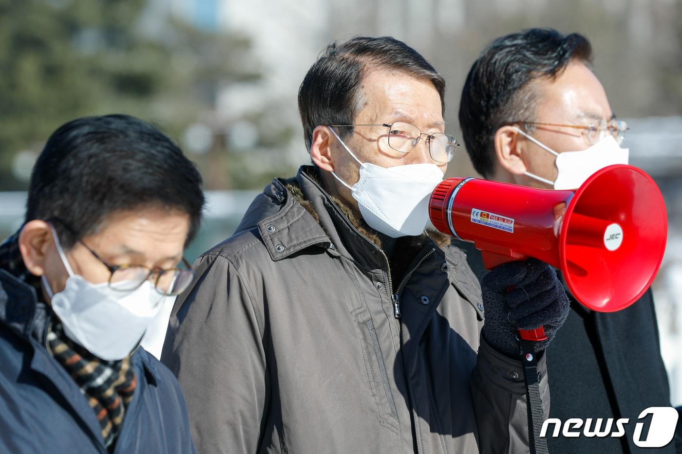 김태훈 한반도 인권과 통일을 위한 변호사모임&#40;한변&#41; 상임대표 2021.2.4/뉴스1 ⓒ News1 안은나 기자