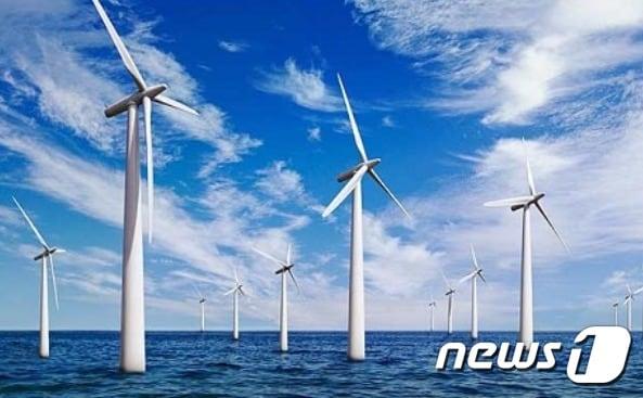 해상풍력 발전소 모습.&#40;전남도 제공&#41; 2021.2.5/뉴스1 ⓒ News1