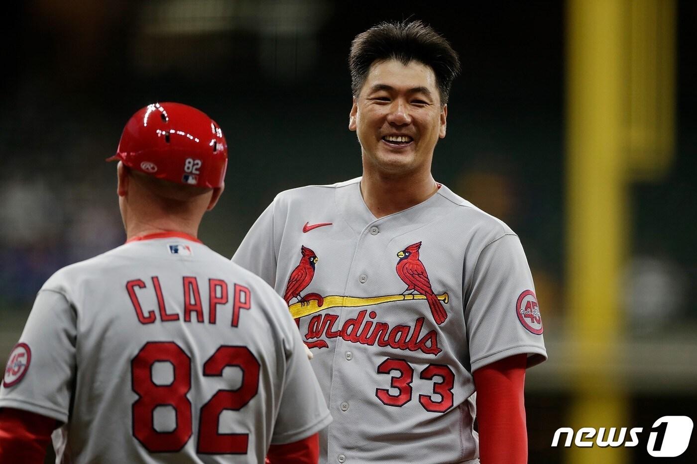 김광현은 세인트루이스의 역전승에 기여했다. ⓒ AFP=뉴스1