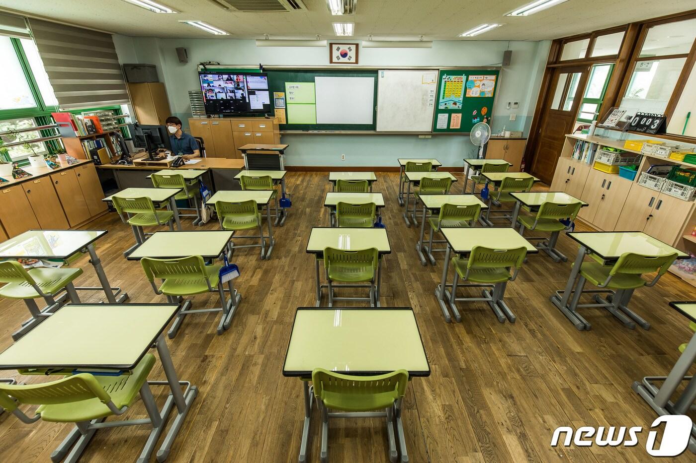 한 초등학교 교실. &#40;사진은 기사 내용과 무관함&#41; / 뉴스1 ⓒ News1 사진공동취재단