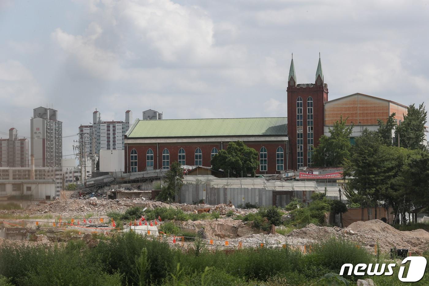 사진은 서울 성북구 사랑제일교회 모습. 2021.8.20/뉴스1 ⓒ News1 성동훈 기자