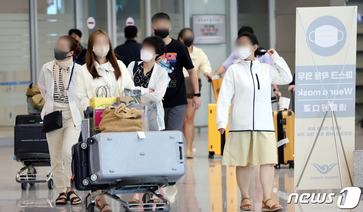 10일 오전 인천국제공항 2터미널 입국장의 모습. 2022.10.10/뉴스1 ⓒ News1 이동해 기자