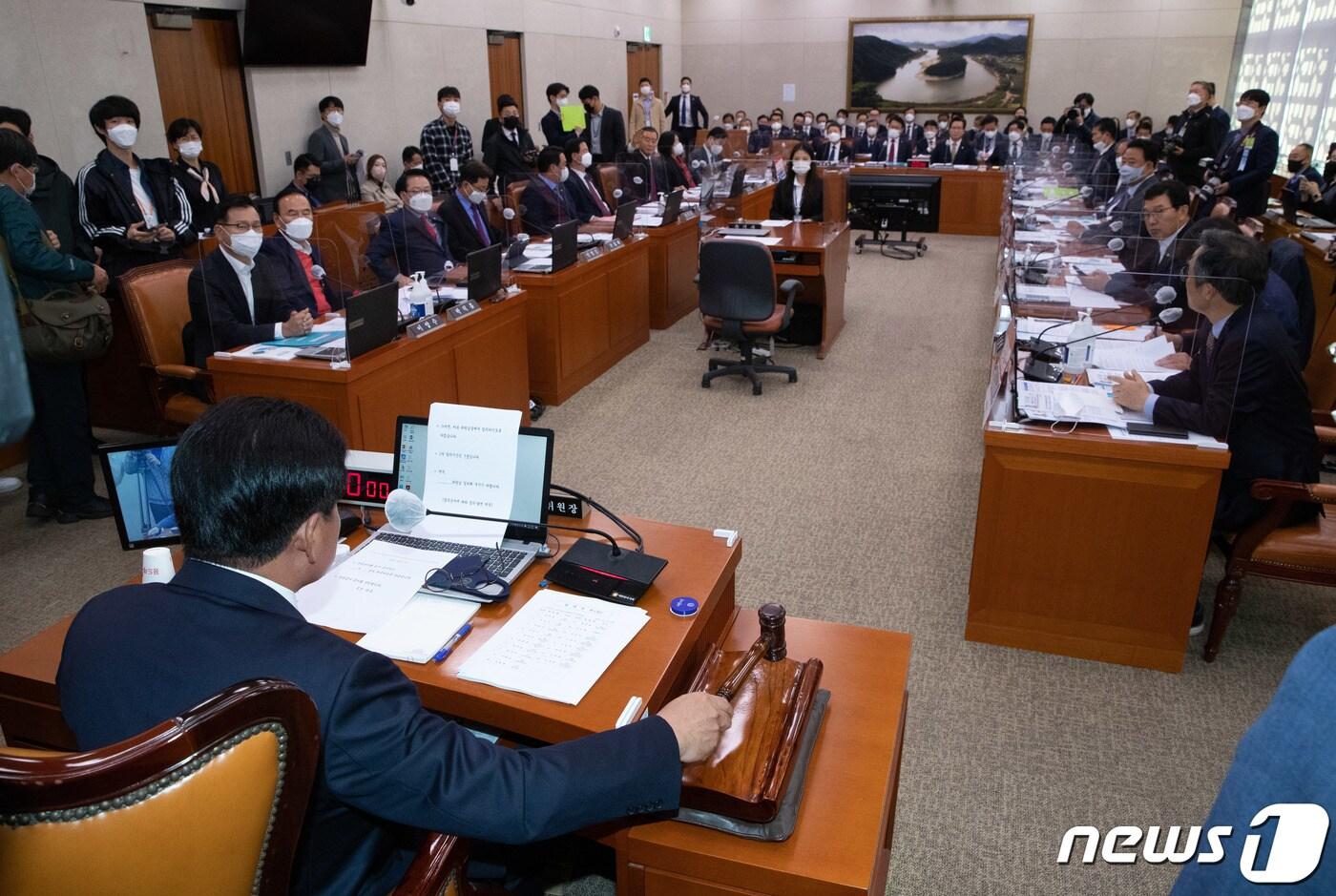 20일 오전 서울 여의도 국회에서 농림축산식품해양수산위원회의 농림축산식품부 등에 대한 종합감사가 진행되고 있다. 2022.10.20/뉴스1 ⓒ News1 이재명 기자