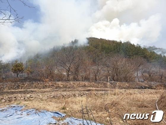 경남 의령군 칠곡면 산북리 야산에서 불이 나 소방당국이 1시간45분만에 불길을 잡았다&#40;사진은 기사와 관련없음&#41;