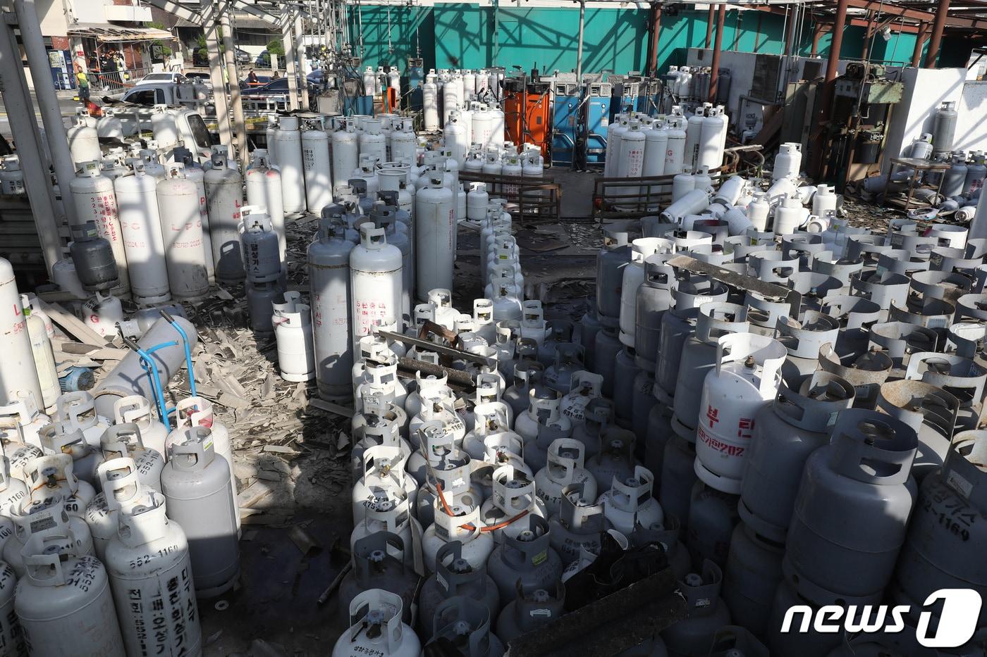 2022년 대구 서구 중리동 LPG 충전소 폭발사고 후 모습. ⓒ News1 공정식 기자