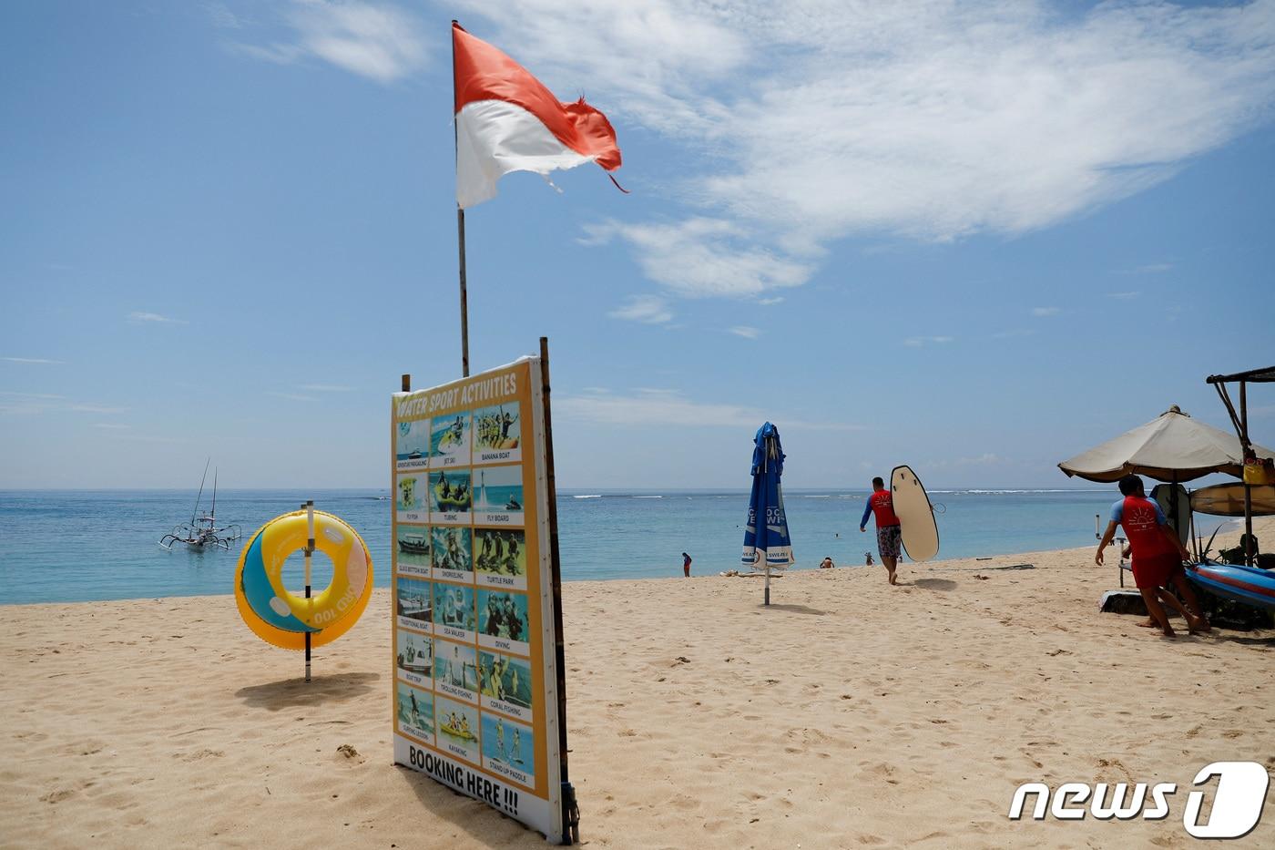 17일&#40;현지시간&#41; 인도네시아 발리 누사 두아 해변. ⓒ 로이터=뉴스1 ⓒ News1 정윤영 기자