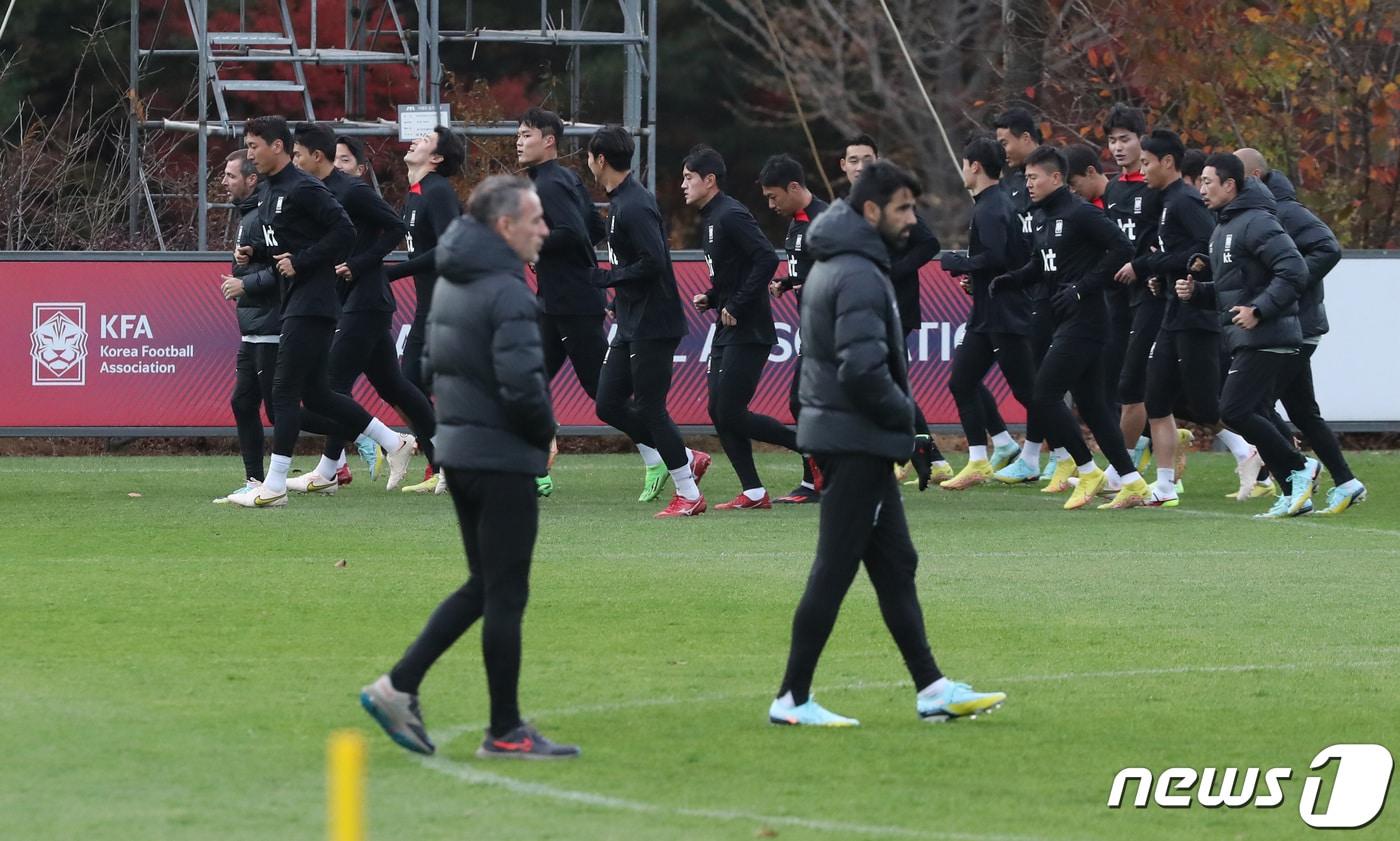 대한민국 축구대표팀 선수들./뉴스1 ⓒ News1 김민지 기자