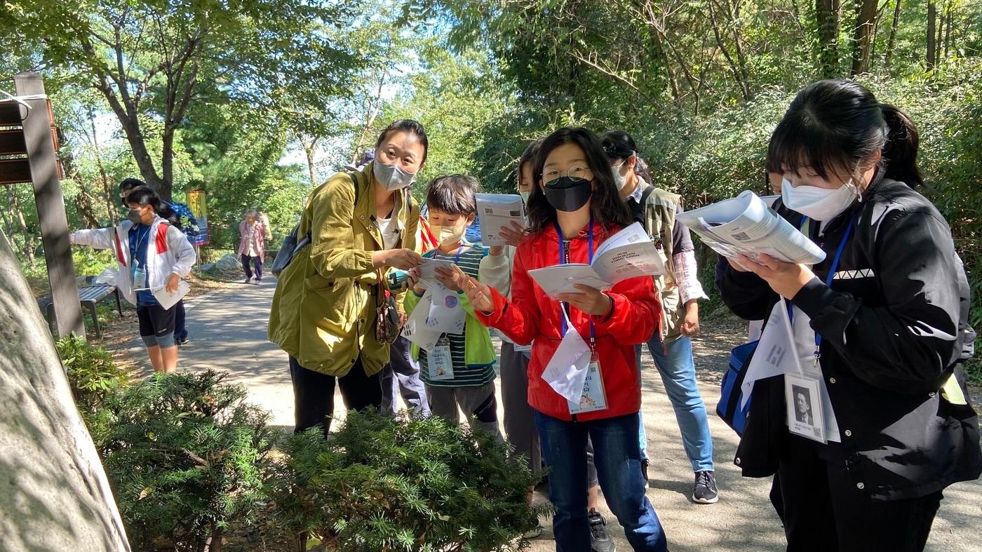 &#39;독립군이 보낸 한 장의 암호레터&#39; 프로그램&#40;중랑구 제공&#41;.