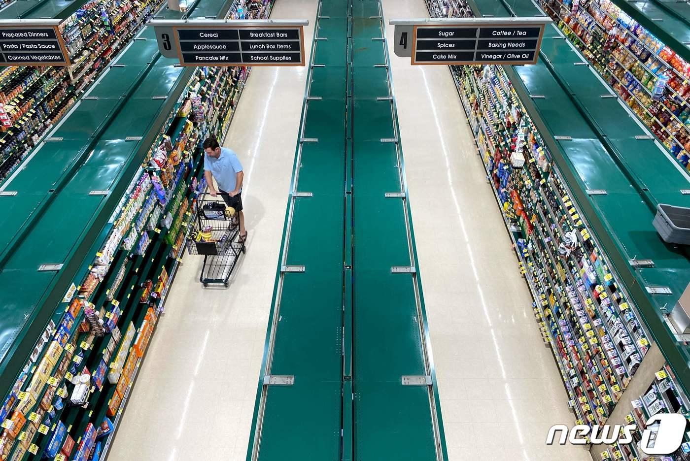 미국 버지니아주 알링턴의 한 슈퍼마켓ⓒ AFP=뉴스1