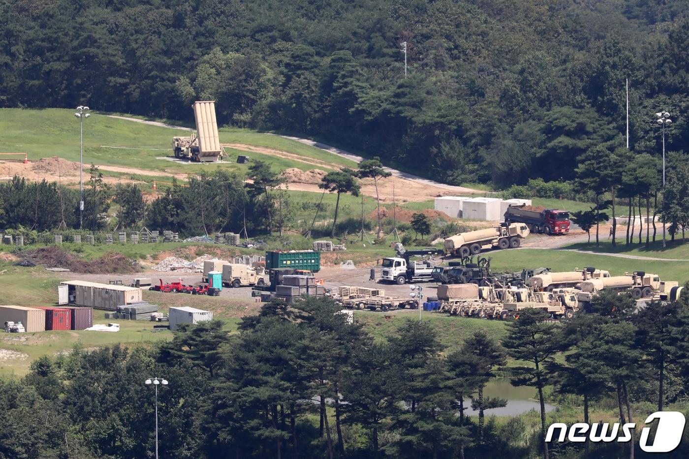 경북 성주군 초전면 소성리 소재 주한미군 고고도 미사일 방어체계&#40;사드·THAAD&#41; 기지. 2022.8.18/뉴스1 ⓒ News1 공정식 기자