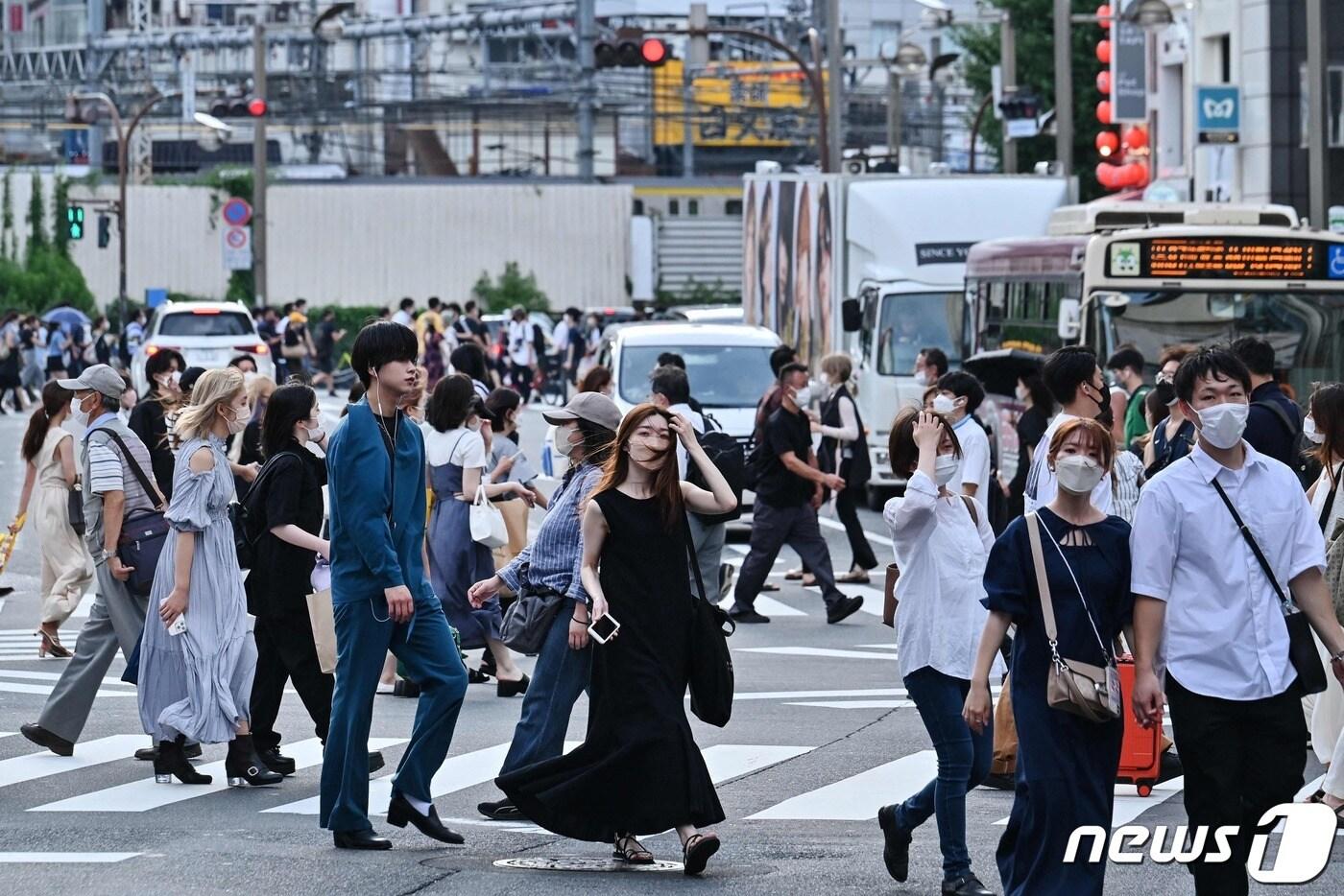 일본 수도 도쿄 신주쿠의 한 거리 2022.08.16 ⓒ AFP=뉴스1 ⓒ News1 정윤미 기자