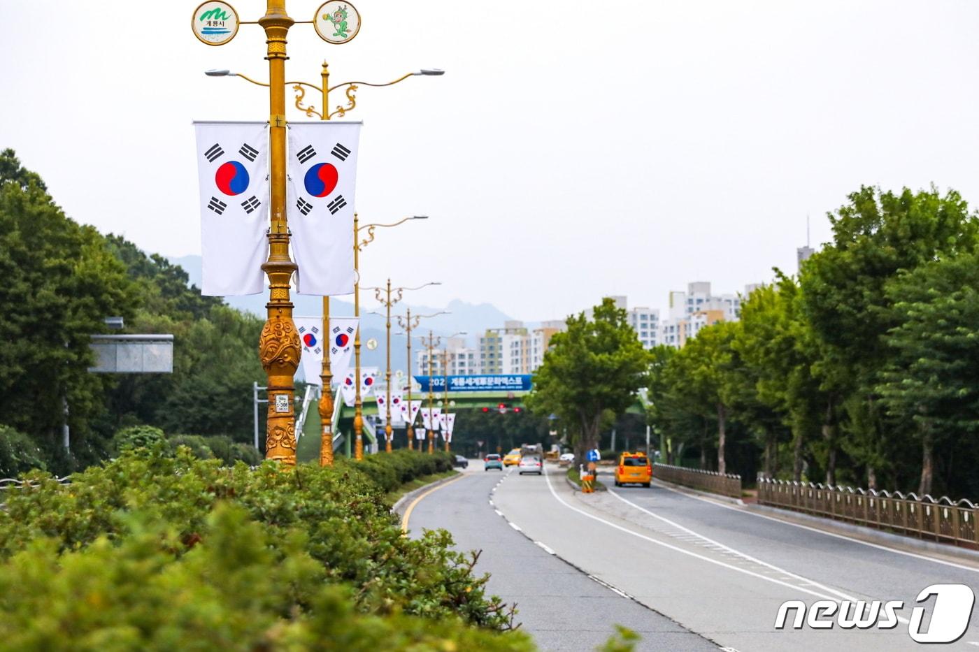 주요 도로변 가로기. ⓒ 뉴스1