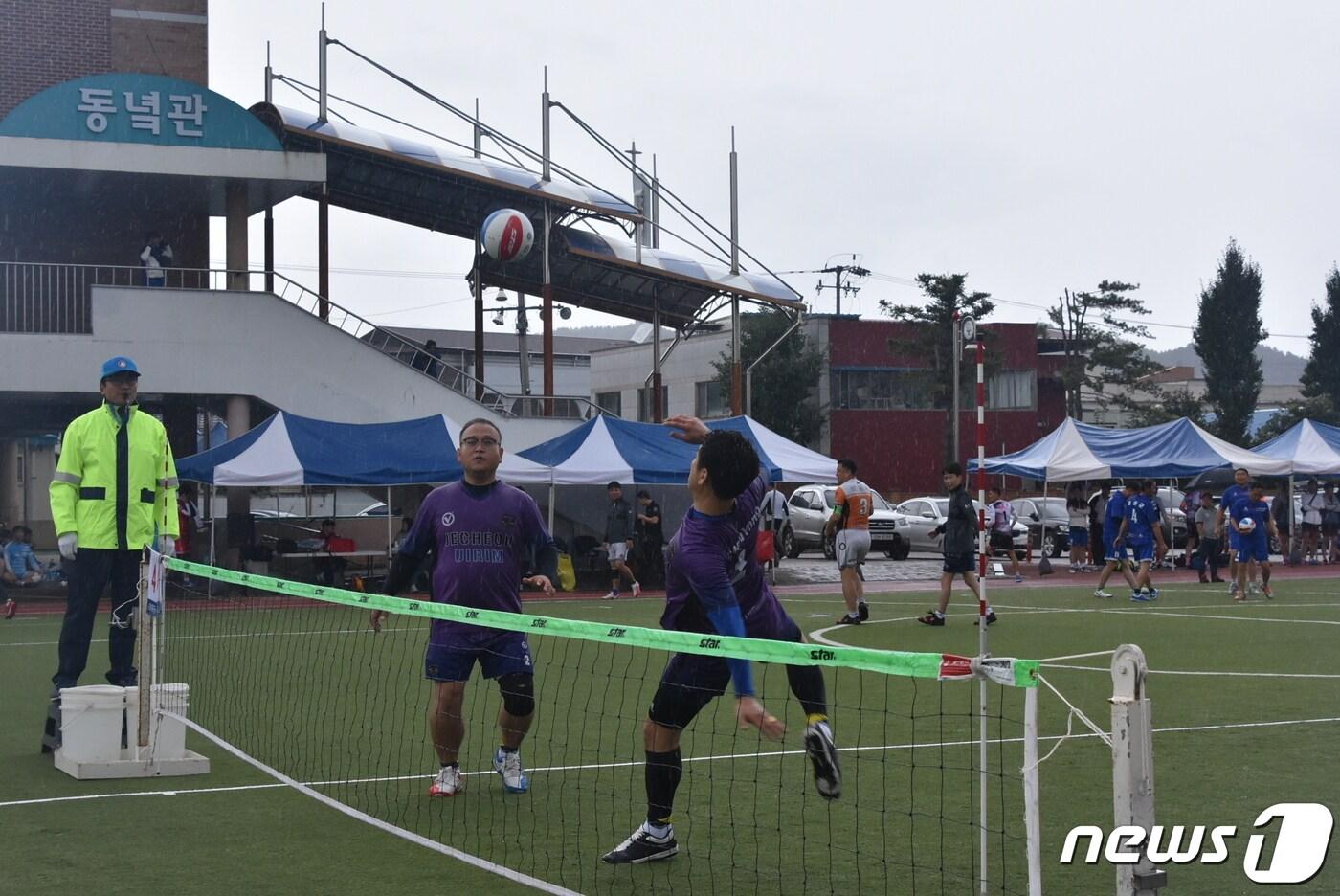 신종 코로나바이러스 감염증&#40;코로나19&#41;이 발생하기 전인 2019년 열렸던 충청북도생활체육대회 경기 모습.&#40;충북도체육회 제공&#41;.2022.9.15/뉴스1