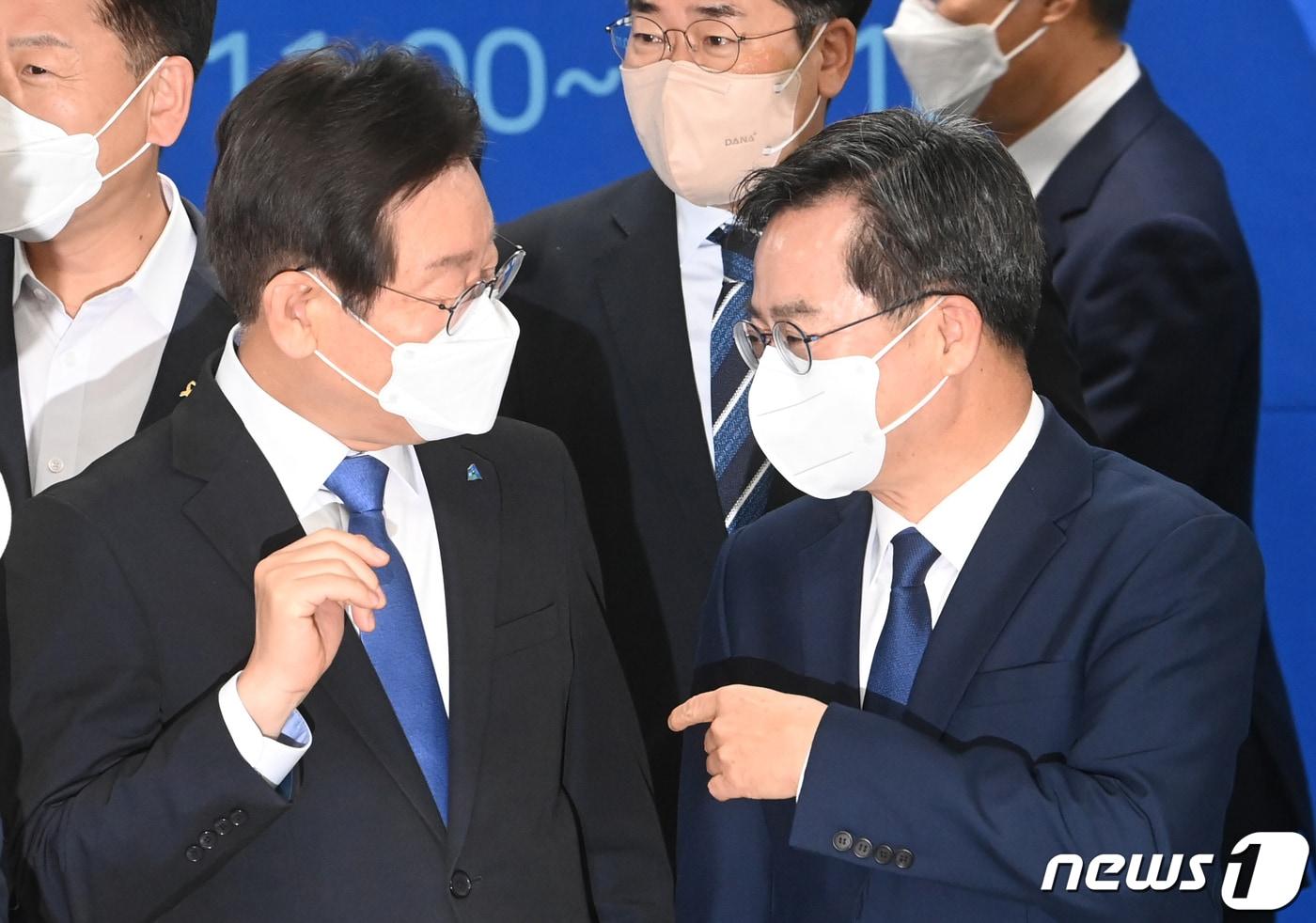 이재명 더불어민주당 대표와 김동연 경기도지사. 2022.9.26/뉴스1 ⓒ News1 &#40;자료사진&#41;