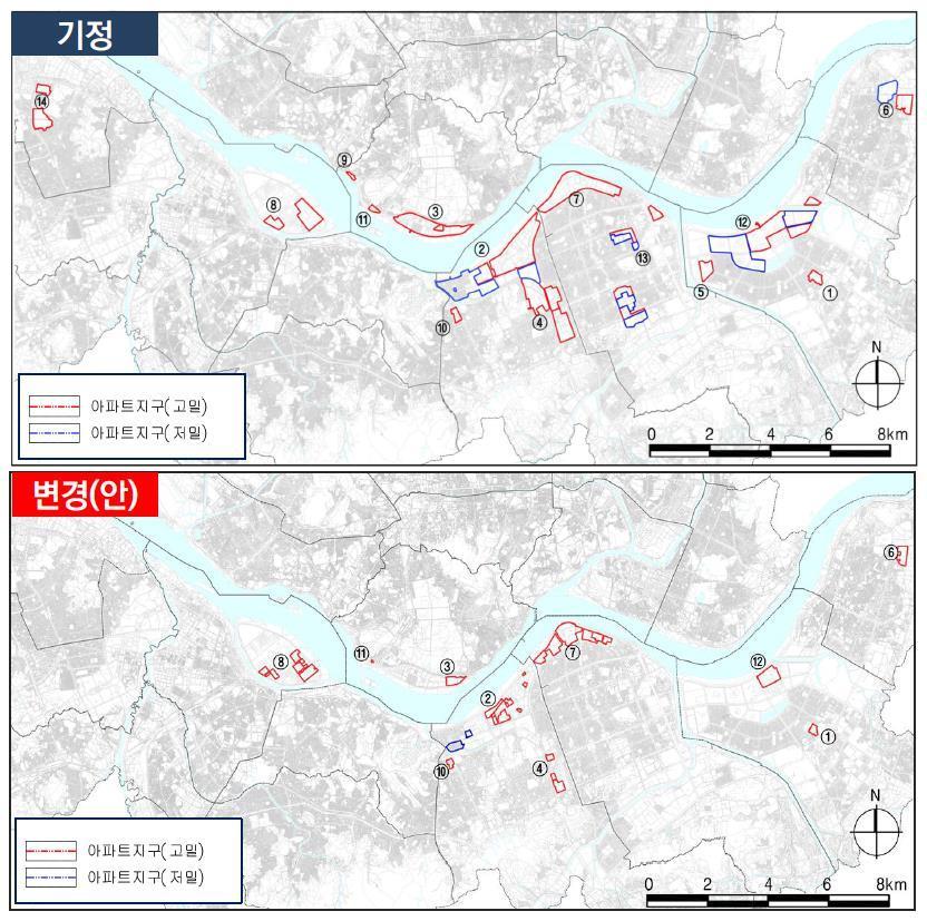 서울 시내 아파트지구 변경 전후 현황.&#40;제공=서울시&#41;ⓒ 뉴스1 