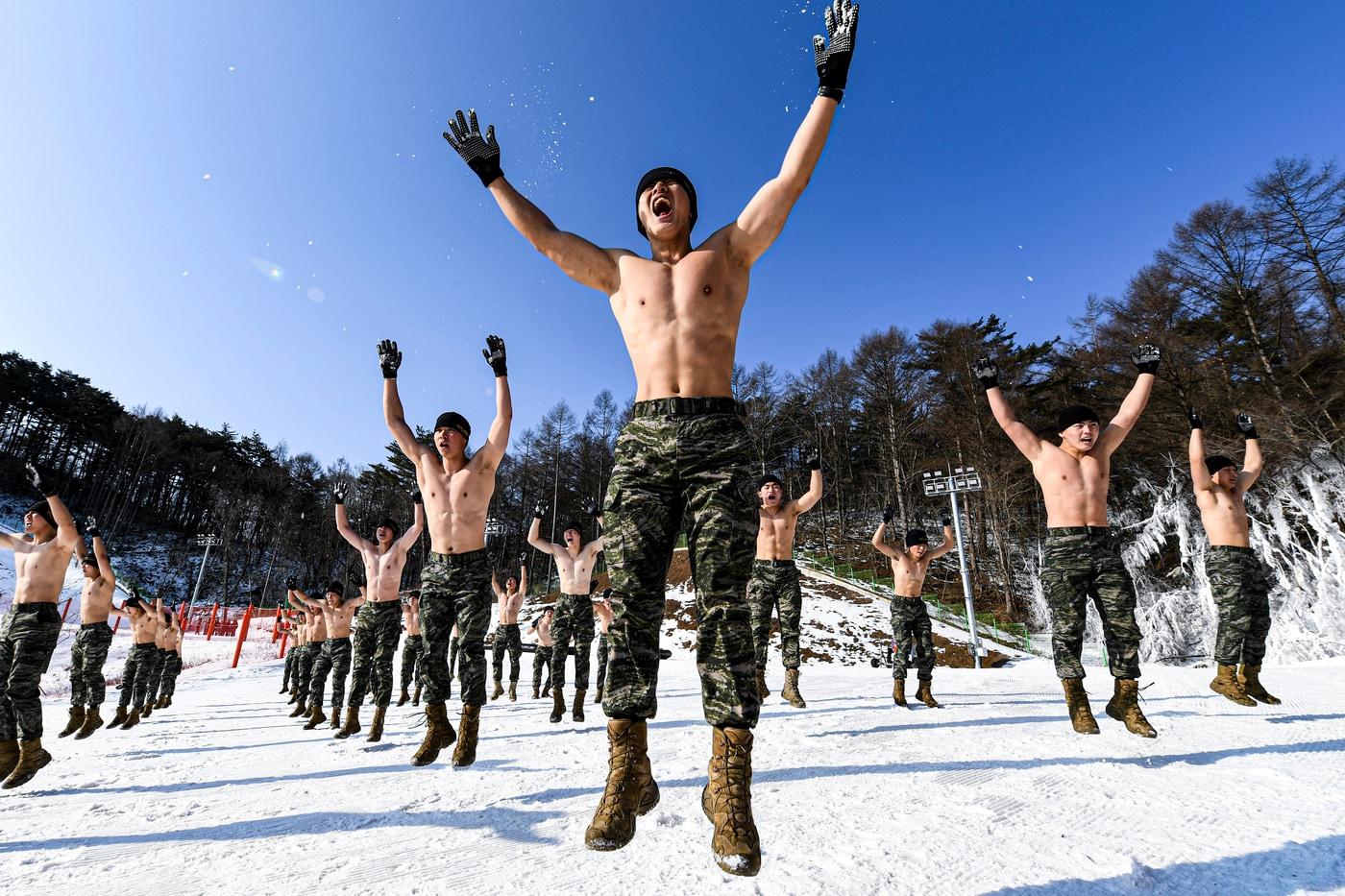 해병대 수색부대원 PT 체조. &#40;해병대사령부 제공&#41; 2023.1.23/뉴스1