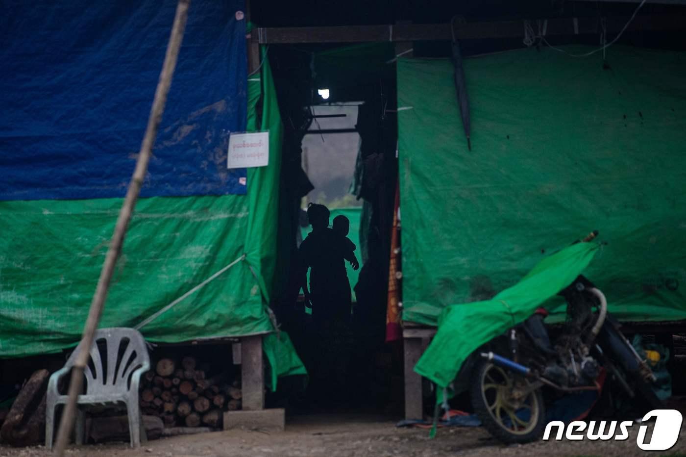 미얀마 북부 카친주의 한 난민 수용시설. 2018.5.12 ⓒ AFP=뉴스1 ⓒ News1 강민경 기자