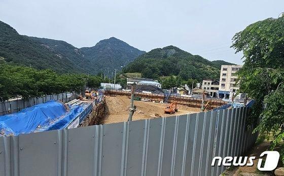 합천영상테마파크 내 호텔 건립 공사 현장. 2023.6.13 뉴스1/한송학기자