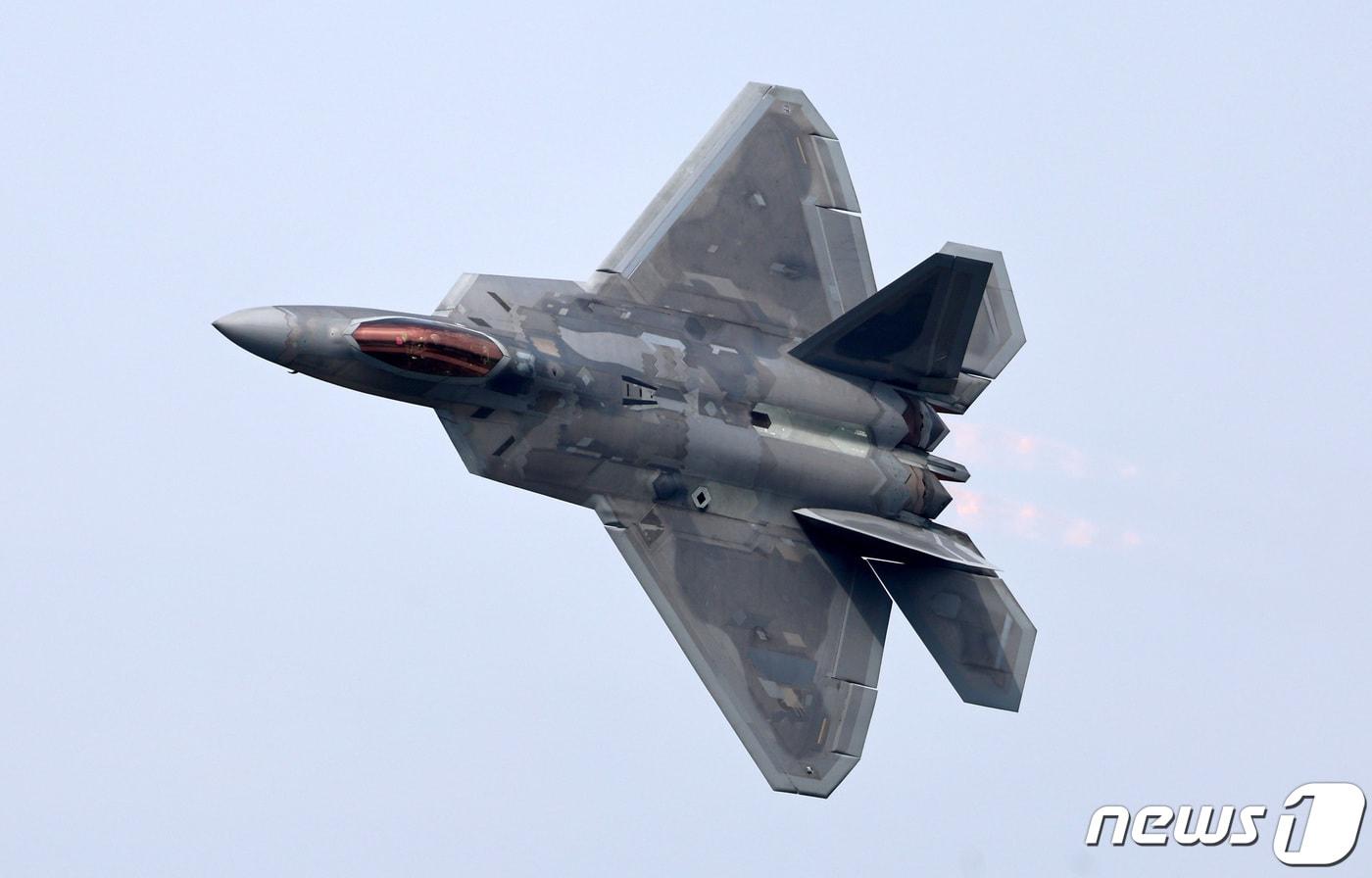  미 공군 전투기 F-22 랩터. 2023.10.18/뉴스1 ⓒ News1 구윤성 기자