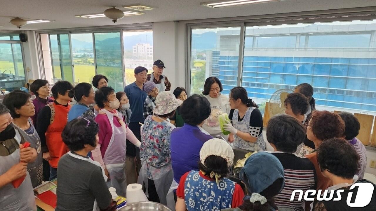 강진묵은지 담그기 과정. ⓒ News1