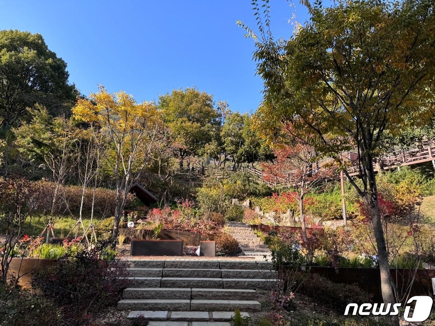 진주 월아산에 조성된 &#39;LH 숲길정원&#39;&#40;LH 제공&#41;.