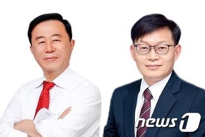 왼쪽부터 이승우 기획재경위원회 부산시의원과 박종철 해양도시위원회 시의원.&#40;부산디자인진흥원 제공&#41;