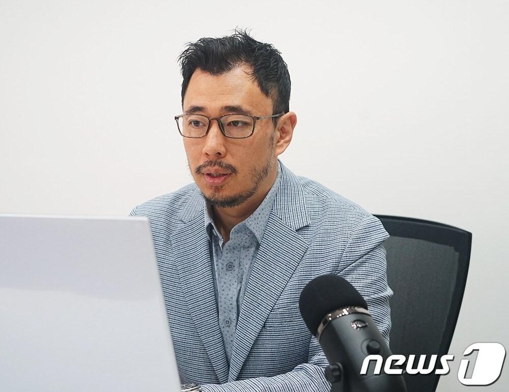 임종진 브릿지바이오테라퓨틱스 부사장이 기업설명회&#40;IR&#41;를 진행하고 있다.&#40;브릿지바이오테라퓨틱스 제공&#41;