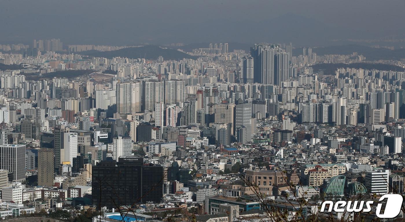 남산에서 바라본 서울 아파트단지들. 2023.11.21/뉴스1 ⓒ News1 박세연 기자